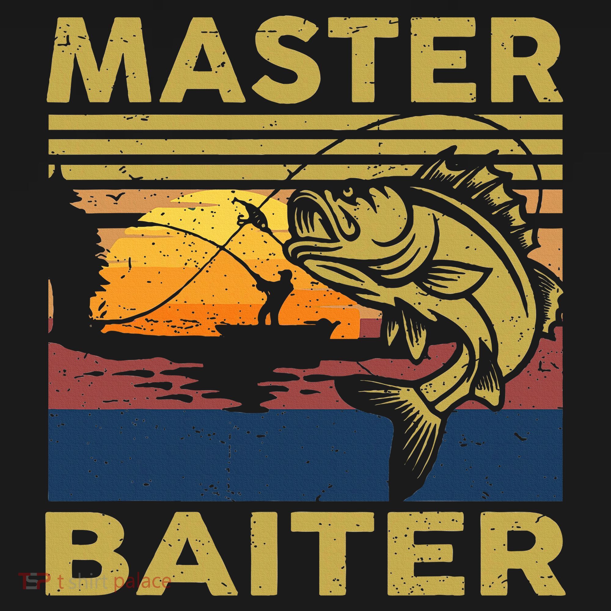 Master Baiter Fishing Funny Grandpa Bass Dad Women's Hoodie