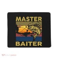 Master Baiter Fishing Funny Grandpa Bass Dad Mousepad thumb 0