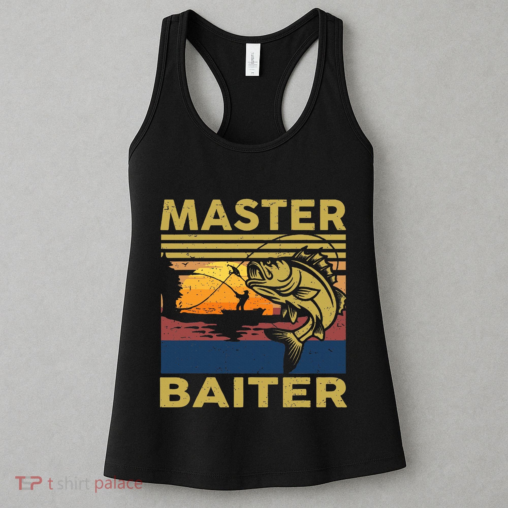 Master Baiter Fishing Funny Grandpa Bass Dad Women's Tank Top
