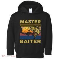 Master Baiter Fishing Funny Grandpa Bass Dad Toddler Hoodie thumb 0
