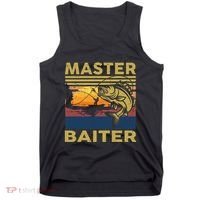 Master Baiter Fishing Funny Grandpa Bass Dad Tank Top thumb 0
