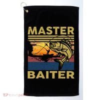 Master Baiter Fishing Funny Grandpa Bass Dad Golf Towel thumb 0