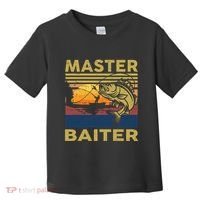 Master Baiter Fishing Funny Grandpa Bass Dad Toddler T-Shirt thumb 0
