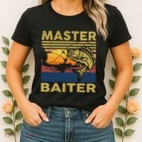 Master Baiter Fishing Funny Grandpa Bass Dad Women's T-Shirt thumb 2