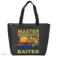 Master Baiter Fishing Funny Grandpa Bass Dad Tote Bag thumb 0
