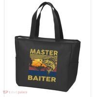 Master Baiter Fishing Funny Grandpa Bass Dad Tote Bag thumb 3