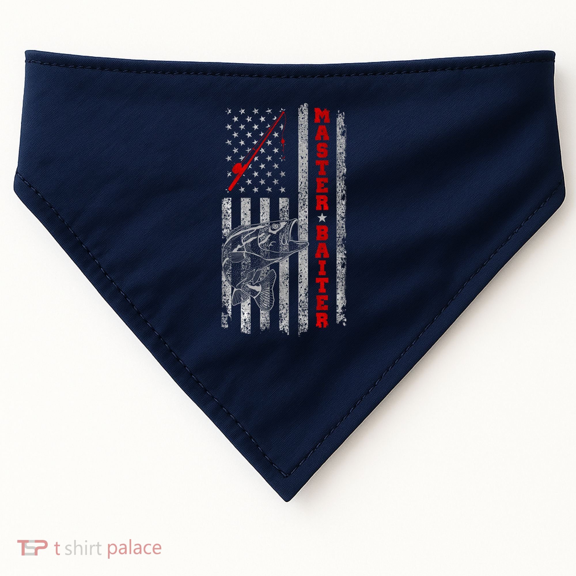 Master Baiter For Funny Fishings For Fisherman USA-Made Doggie Bandana
