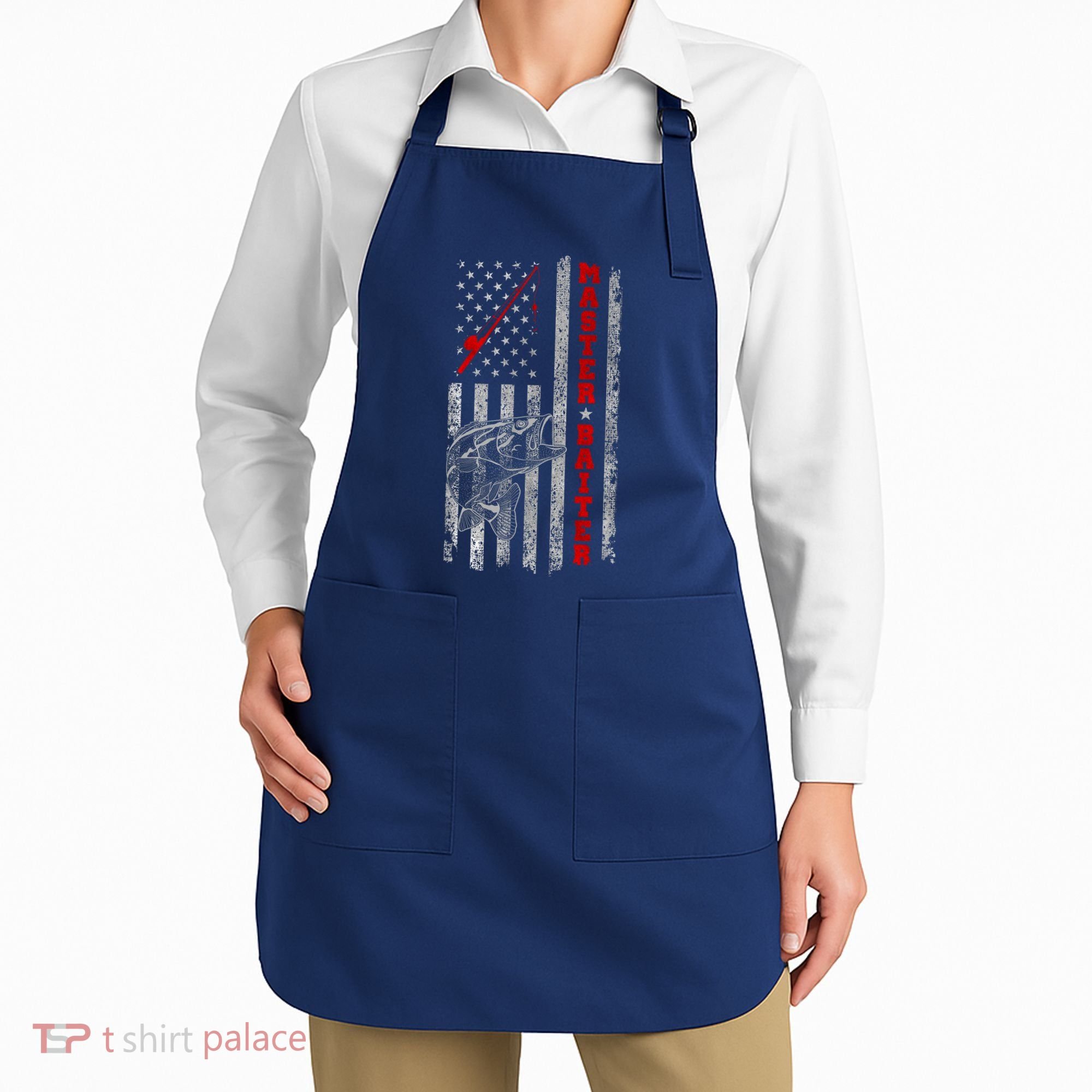 Master Baiter For Funny Fishings For Fisherman Apron