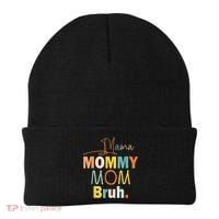 Mommy Bruh Funny Quote Gift Beanie thumb 0
