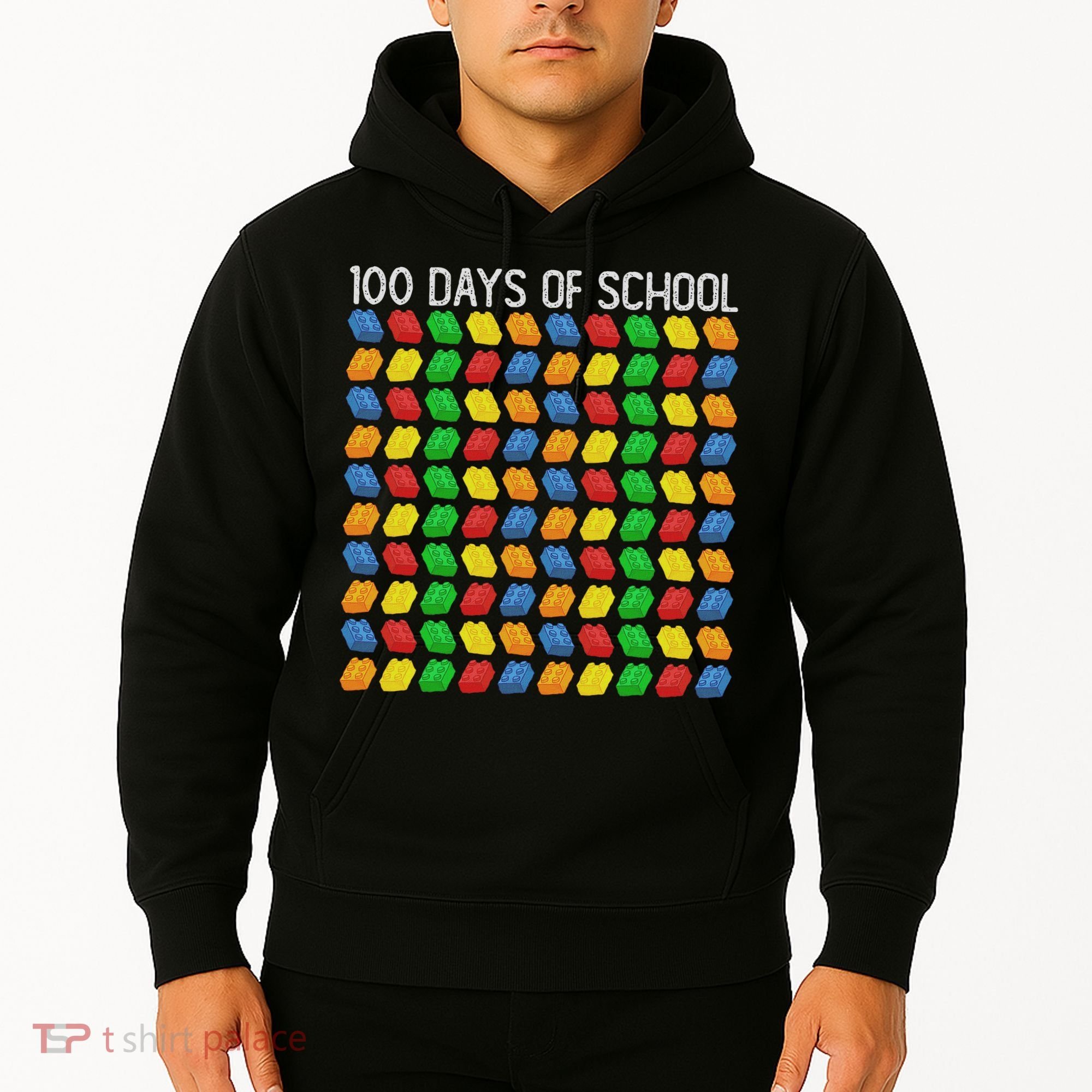 Master Builder Funny Building Blocks 100 Days Of School Hoodie