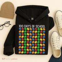 Master Builder Funny Building Blocks 100 Days Of School Hoodie thumb 4
