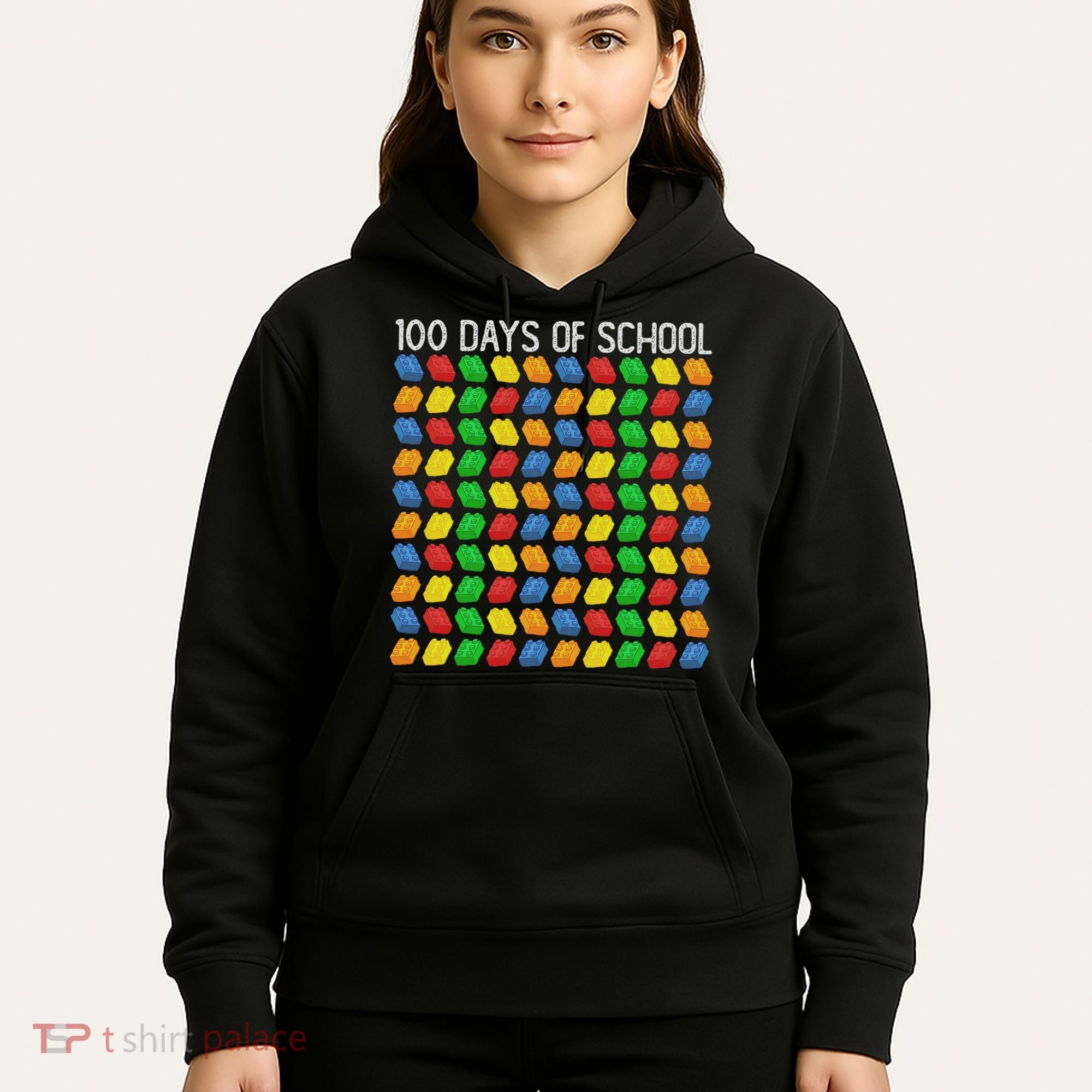 Master Builder Funny Building Blocks 100 Days Of School Hoodie