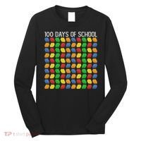 Master Builder Funny Building Blocks 100 Days Of School Long Sleeve Shirt thumb 0