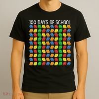 Master Builder Funny Building Blocks 100 Days Of School T-Shirt thumb 3