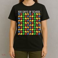 Master Builder Funny Building Blocks 100 Days Of School T-Shirt thumb 4