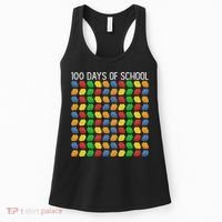 Master Builder Funny Building Blocks 100 Days Of School Women's Tank Top thumb 0