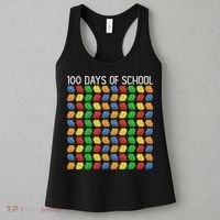 Master Builder Funny Building Blocks 100 Days Of School Women's Tank Top thumb 3