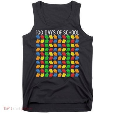 Master Builder Funny Building Blocks 100 Days Of School Tank Top