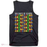 Master Builder Funny Building Blocks 100 Days Of School Tank Top thumb 0