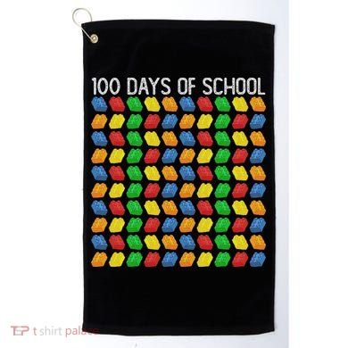 Master Builder Funny Building Blocks 100 Days Of School Golf Towel