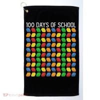 Master Builder Funny Building Blocks 100 Days Of School Golf Towel thumb 0