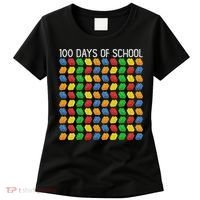 Master Builder Funny Building Blocks 100 Days Of School Women's T-Shirt thumb 0