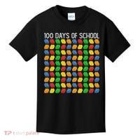 Master Builder Funny Building Blocks 100 Days Of School Kids T-Shirt thumb 0
