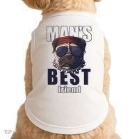 Mans Best Friend Bulldog Funny Dog Lover Doggie Tank thumb 0