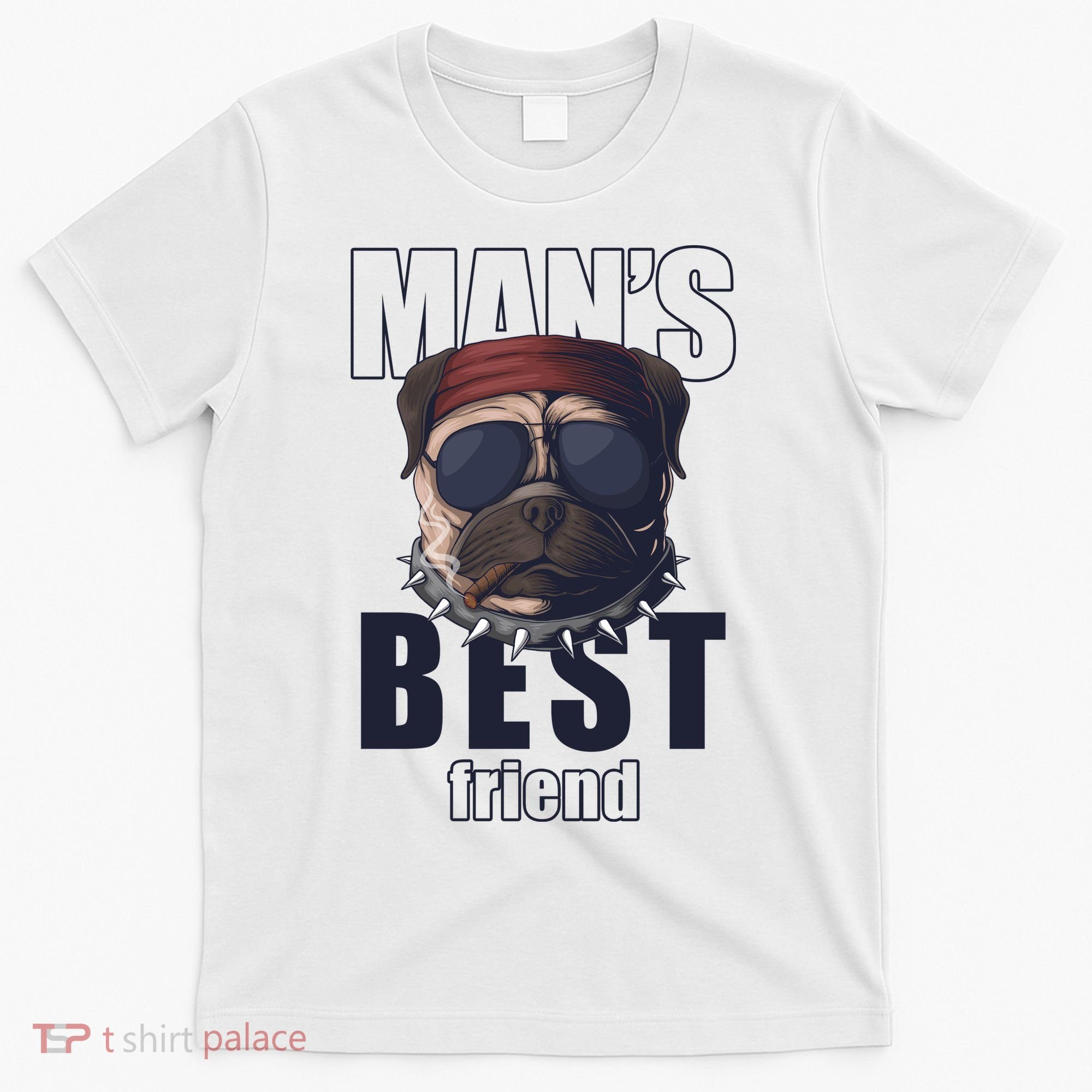 Mans Best Friend Bulldog Funny Dog Lover T-Shirt