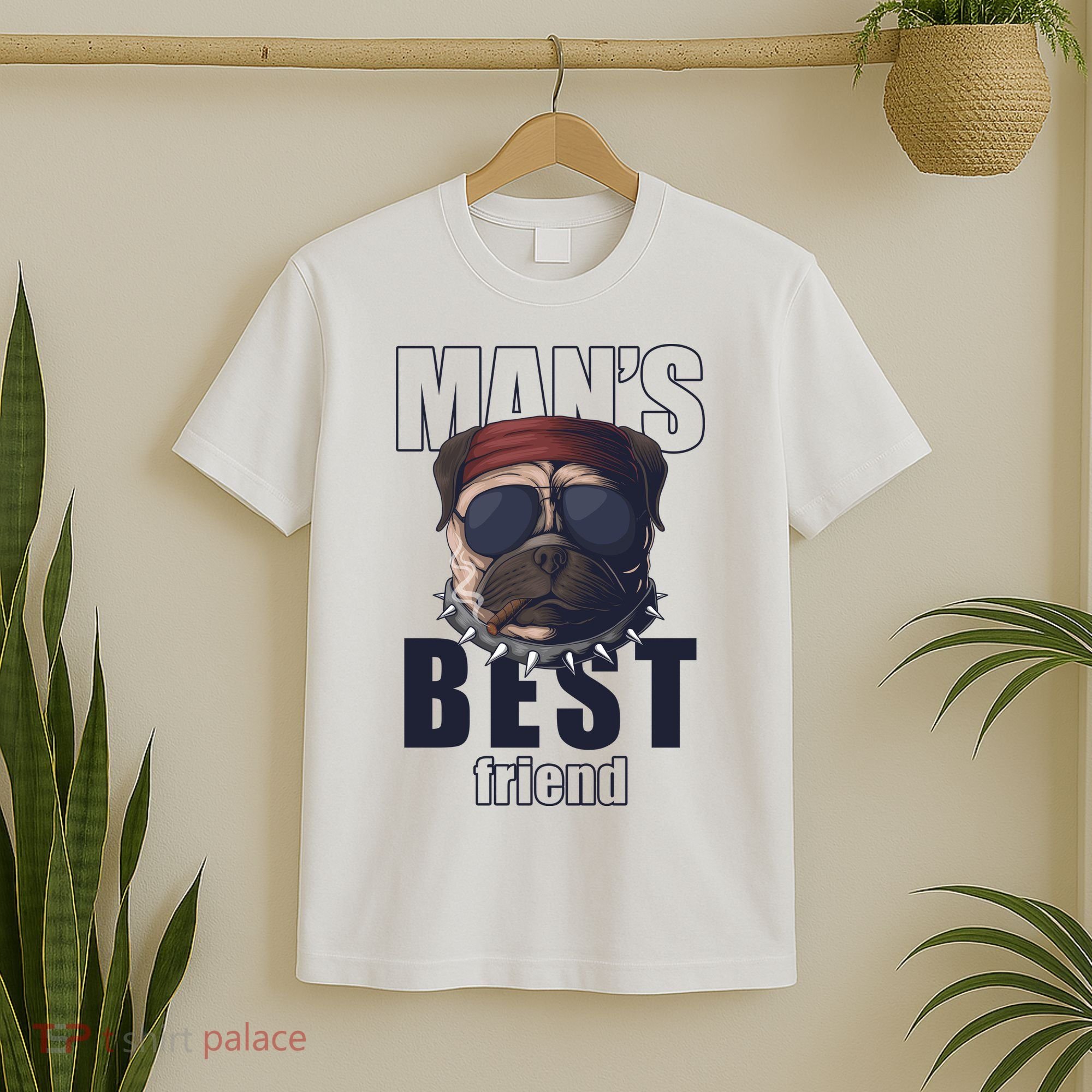 Mans Best Friend Bulldog Funny Dog Lover T-Shirt