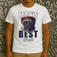 Mans Best Friend Bulldog Funny Dog Lover T-Shirt thumb 3