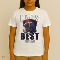 Mans Best Friend Bulldog Funny Dog Lover T-Shirt thumb 4