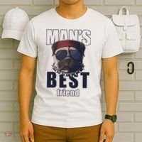 Mans Best Friend Bulldog Funny Dog Lover T-Shirt thumb 6