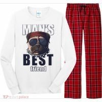 Mans Best Friend Bulldog Funny Dog Lover Long Sleeve Pajama Set thumb 0