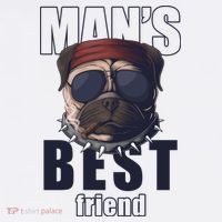 Mans Best Friend Bulldog Funny Dog Lover Women's Hoodie thumb 2