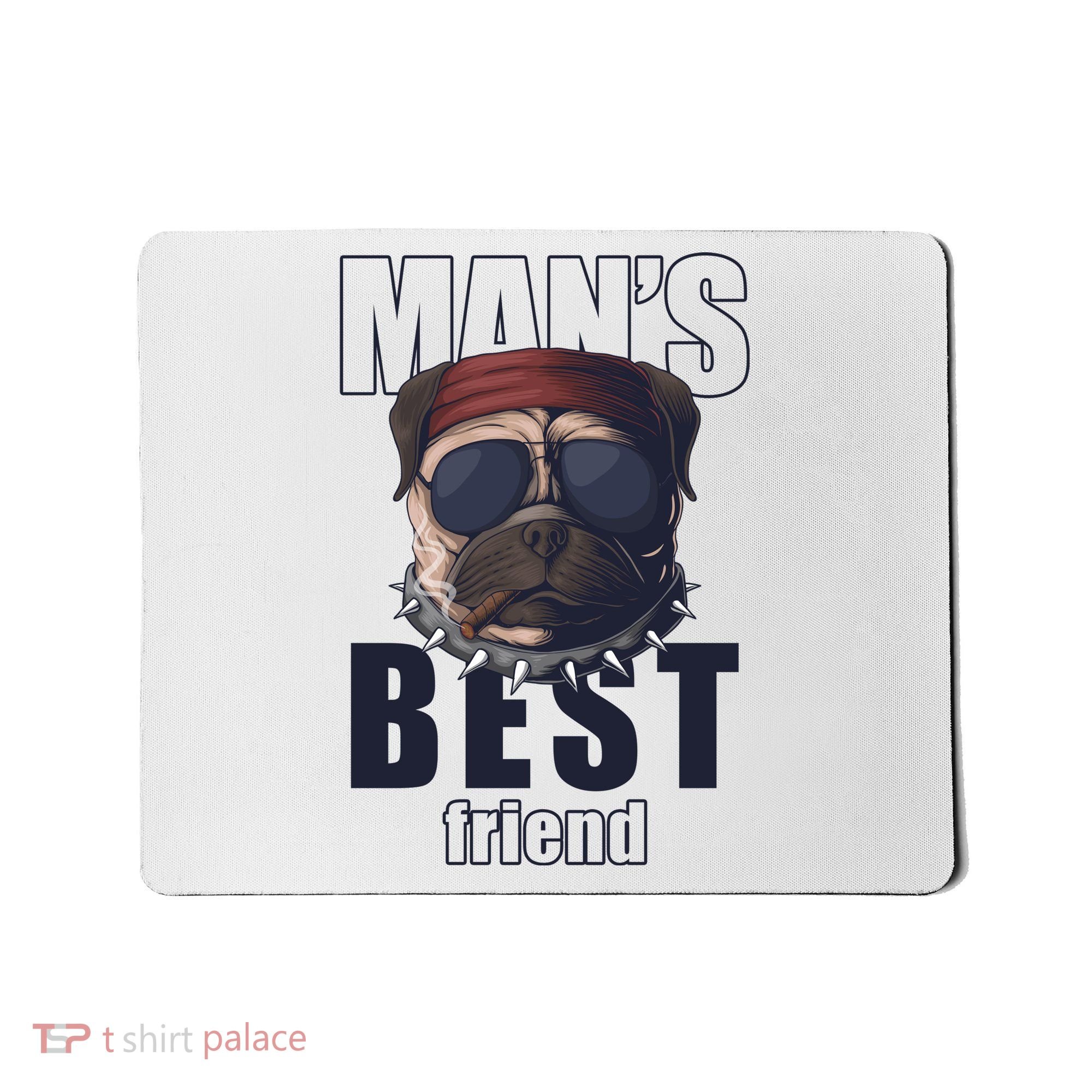 Mans Best Friend Bulldog Funny Dog Lover Mousepad