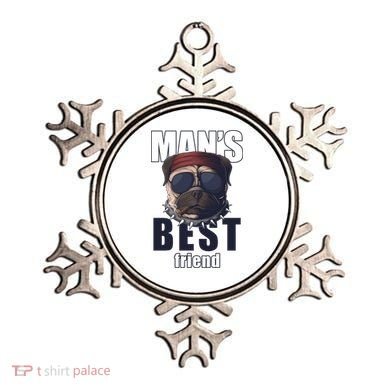 Mans Best Friend Bulldog Funny Dog Lover Ornament
