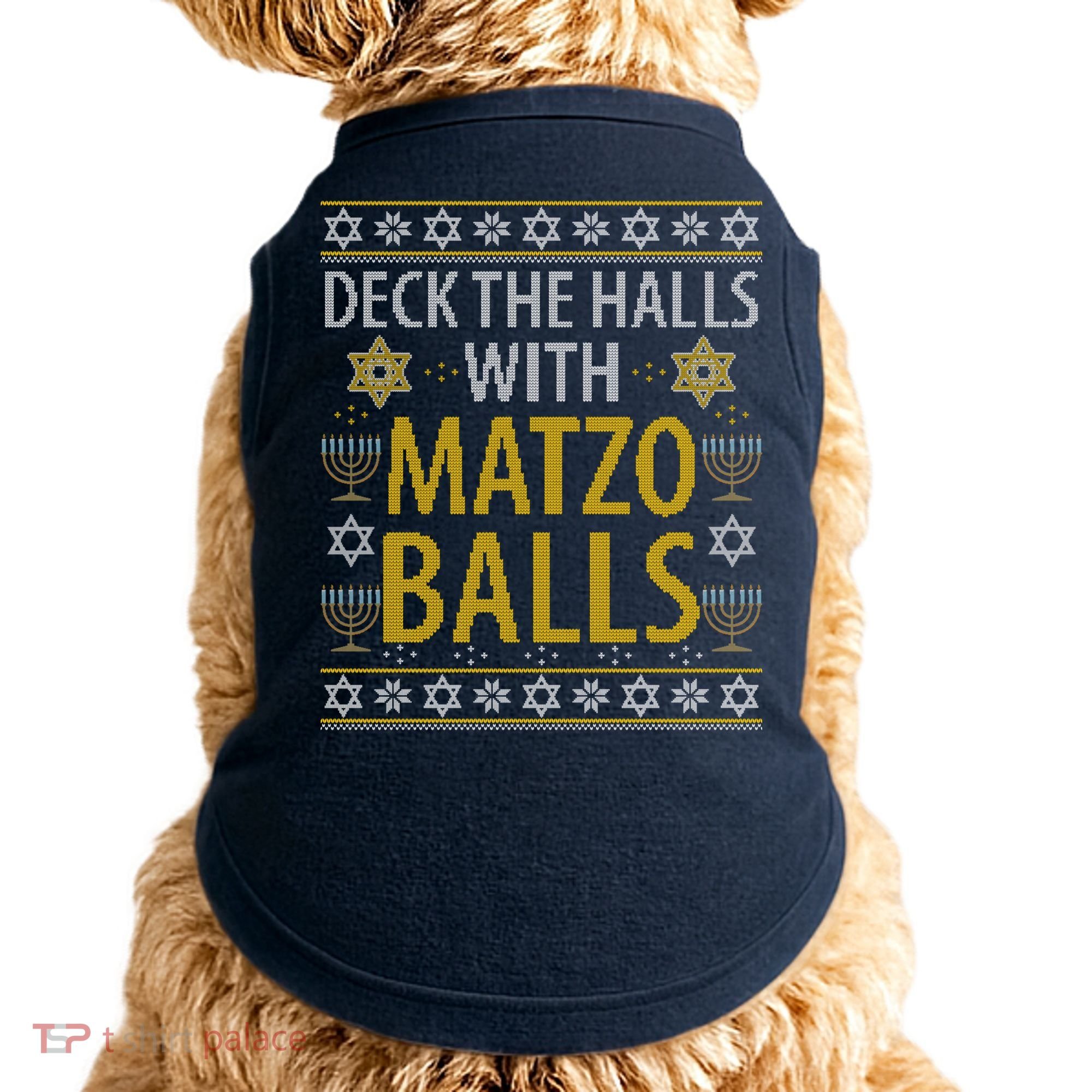Matzo Balls Funny Hanukkah Theme Holiday Idea Quote Doggie Tank