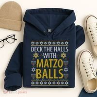 Matzo Balls Funny Hanukkah Theme Holiday Idea Quote Hoodie thumb 4