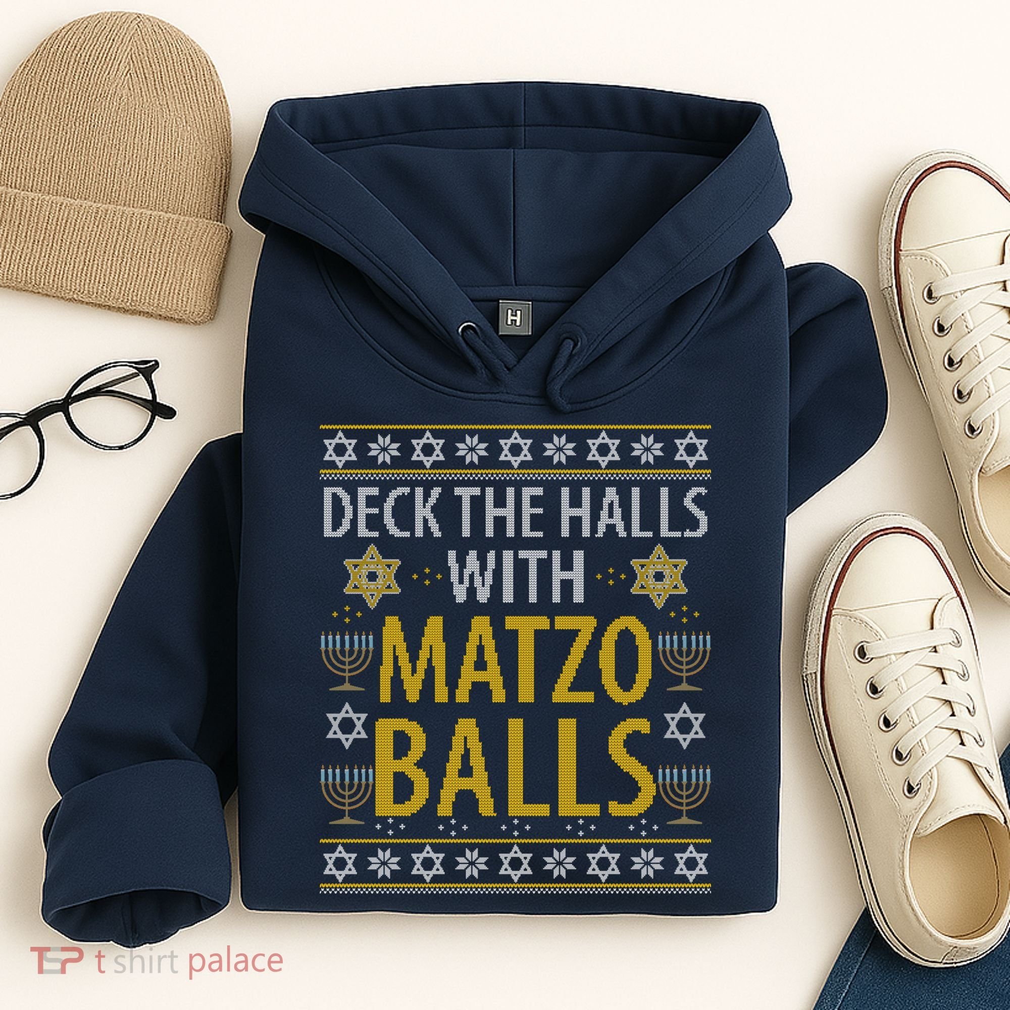 Matzo Balls Funny Hanukkah Theme Holiday Idea Quote Hoodie