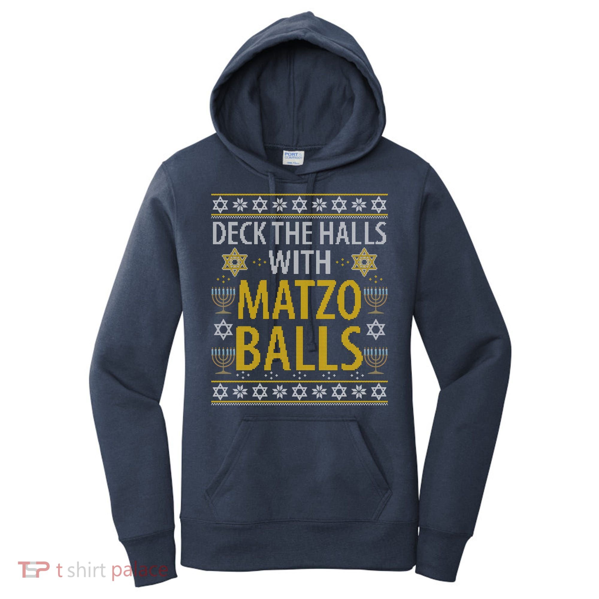 Matzo Balls Funny Hanukkah Theme Holiday Idea Quote Women's Hoodie