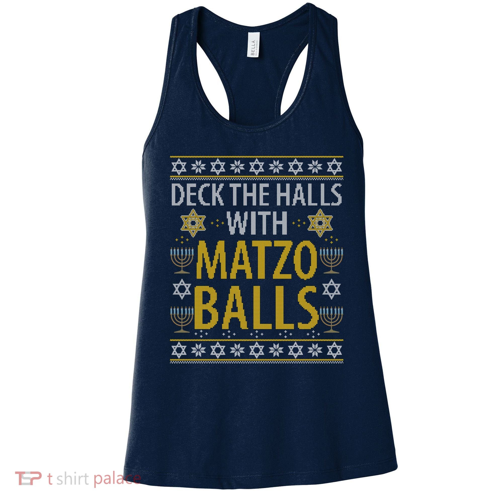 Matzo Balls Funny Hanukkah Theme Holiday Idea Quote Women's Tank Top