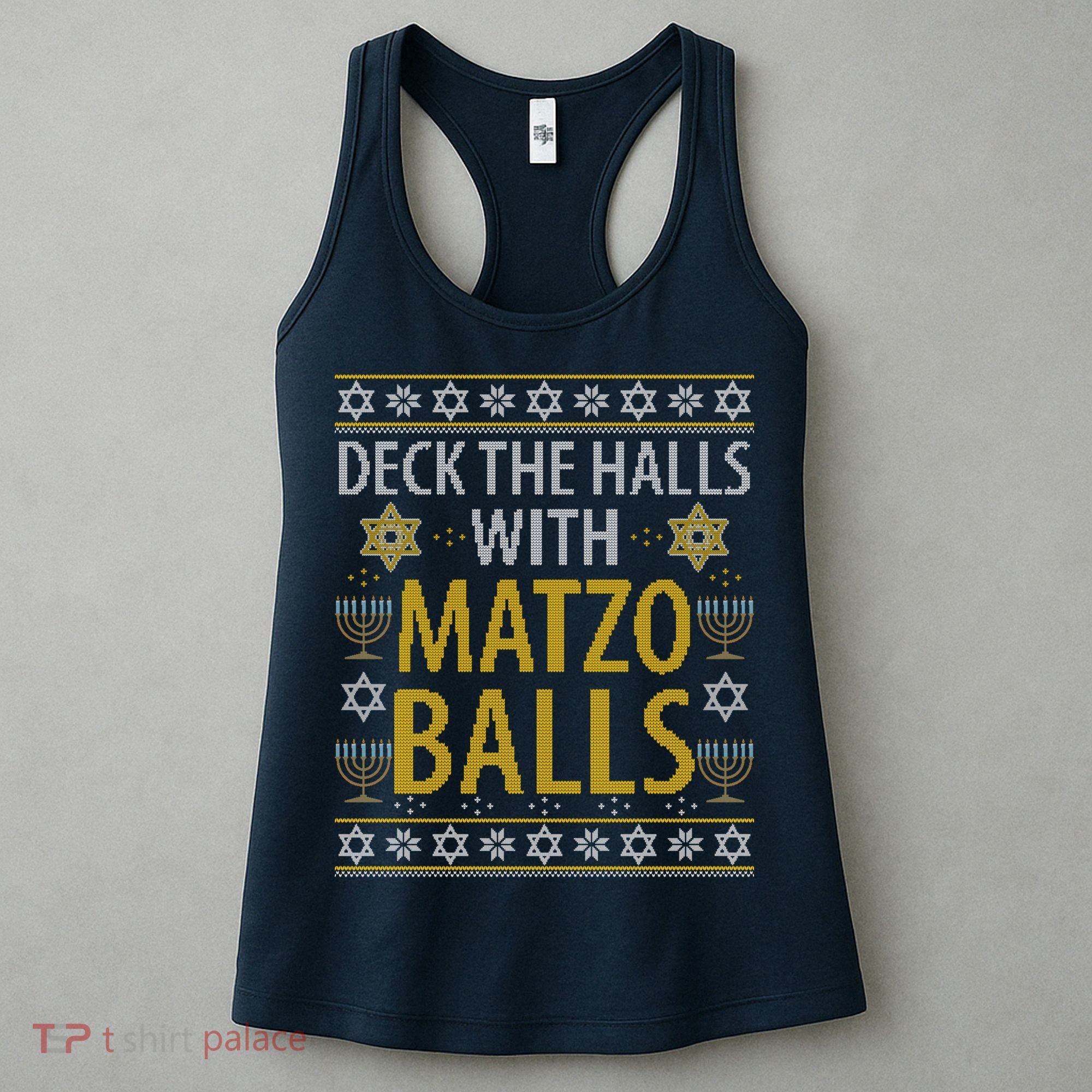 Matzo Balls Funny Hanukkah Theme Holiday Idea Quote Women's Tank Top