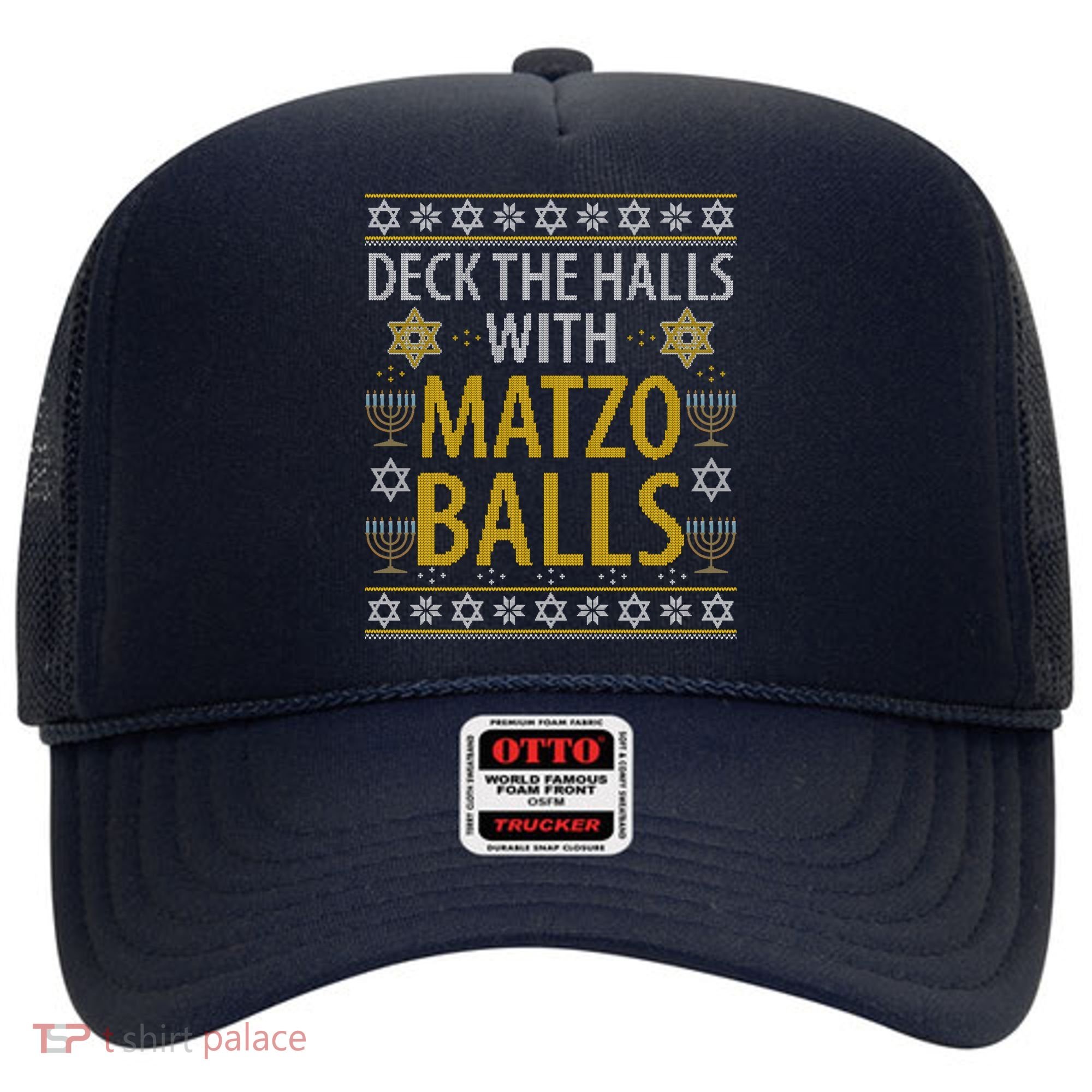 Matzo Balls Funny Hanukkah Theme Holiday Idea Quote Hat