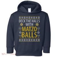Matzo Balls Funny Hanukkah Theme Holiday Idea Quote Toddler Hoodie thumb 0