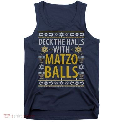 Matzo Balls Funny Hanukkah Theme Holiday Idea Quote Tank Top