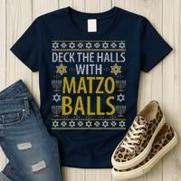 Matzo Balls Funny Hanukkah Theme Holiday Idea Quote Women's T-Shirt thumb 3