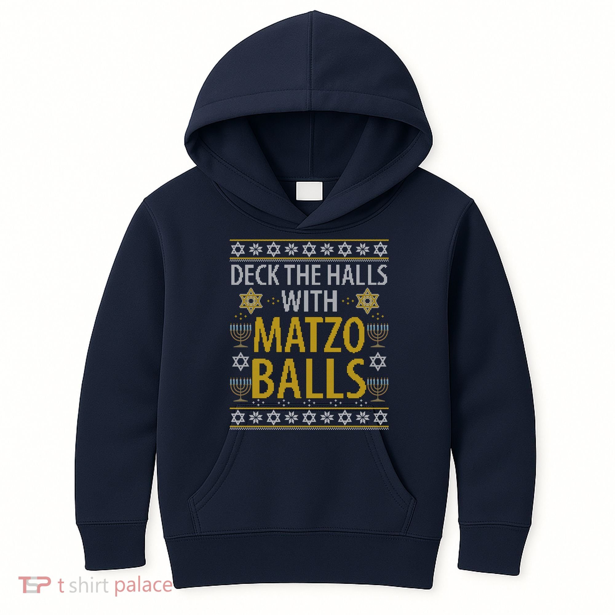 Matzo Balls Funny Hanukkah Theme Holiday Idea Quote Kids Hoodie
