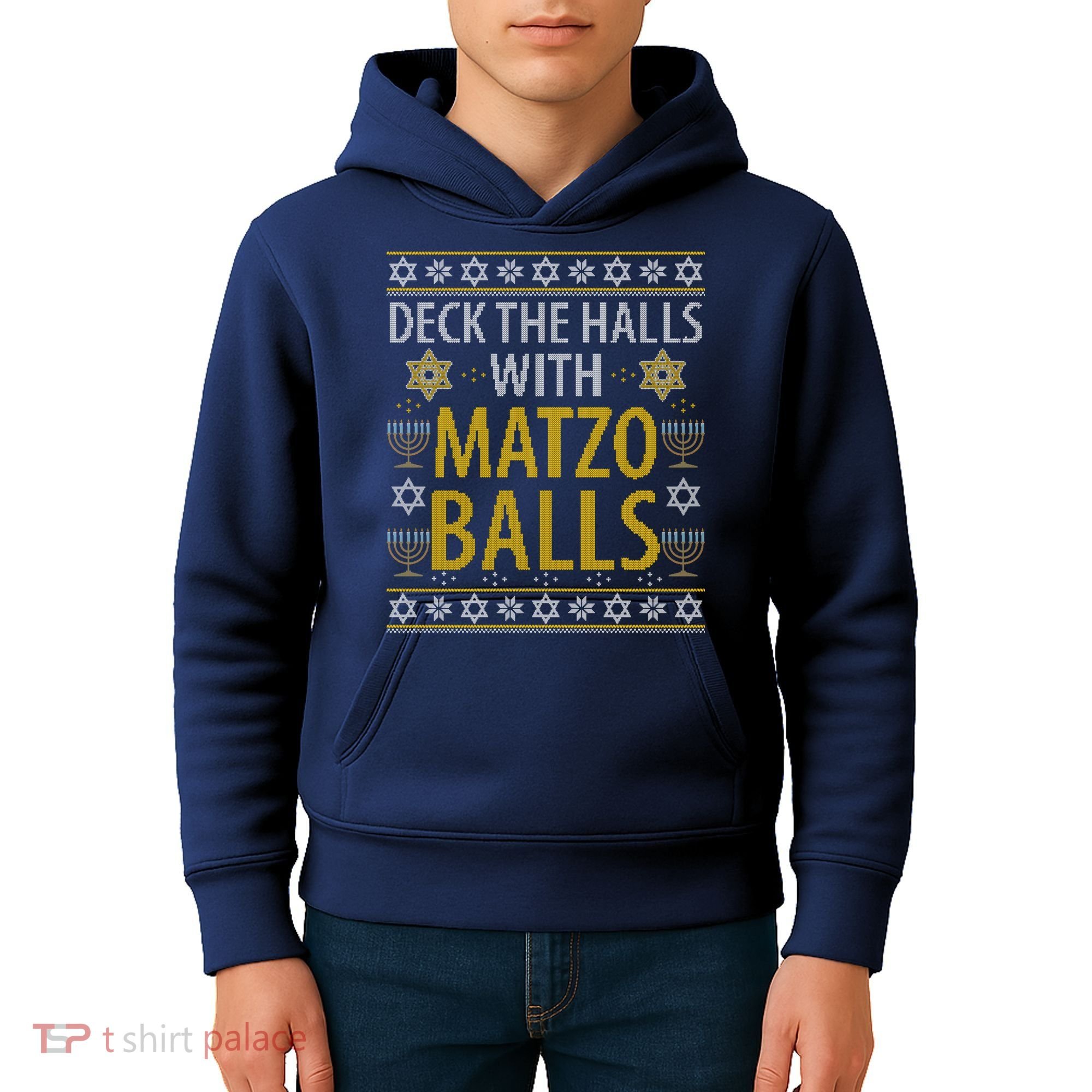 Matzo Balls Funny Hanukkah Theme Holiday Idea Quote Kids Hoodie