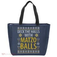 Matzo Balls Funny Hanukkah Theme Holiday Idea Quote Tote Bag thumb 0